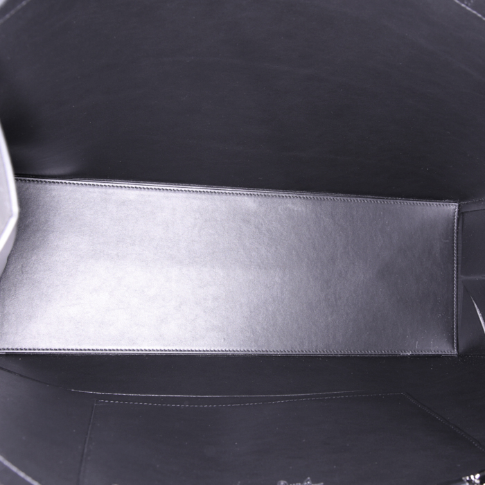 Shopping bag Dior D-Dior Editions Limitées Stüssy 2020 in pelle nera - Detail D2