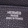 Hermes Birkin 40 cm handbag in black leather taurillon clémence - Detail D3 thumbnail