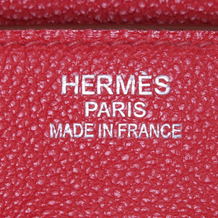 Borsa Hermes Birkin 35 cm in pelle togo rossa - Detail D3