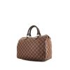 Borsa Louis Vuitton Speedy 30 in tela a scacchi ebana e pelle marrone - 00pp thumbnail