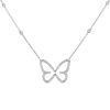 Messika Butterfly necklace in white gold and diamonds - 00pp thumbnail