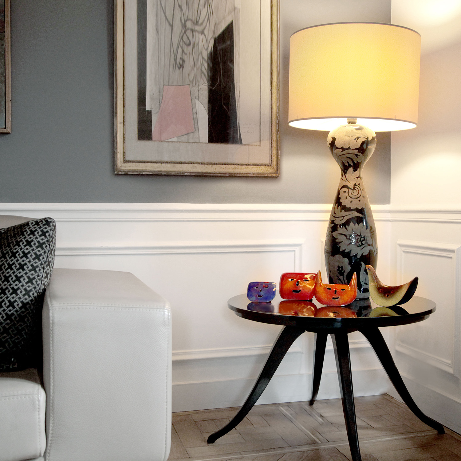 Gio Ponti, "Colombina", enamel on copper, De Poli realization, signed, from 1956 - Detail D4