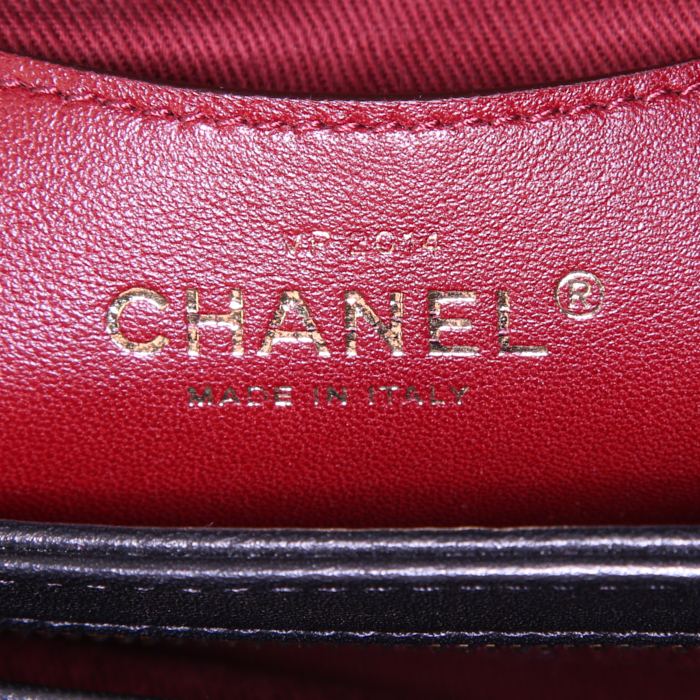 Borsa a tracolla Chanel Mademoiselle in pelle trapuntata nera - Detail D4