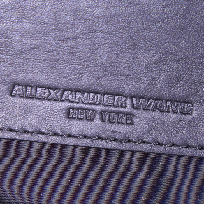 Pochette-cintura Alexander Wang in pelle nera con decoro di borchie - Detail D3