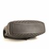 Saint Laurent College large model shoulder bag in grey chevron quilted leather - Detail D5 thumbnail