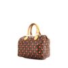 Louis Vuitton Speedy Editions Limitées handbag in brown and red monogram canvas and natural leather - 00pp thumbnail