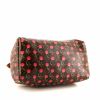 Louis Vuitton Speedy Editions Limitées handbag in brown and red monogram canvas and natural leather - Detail D4 thumbnail