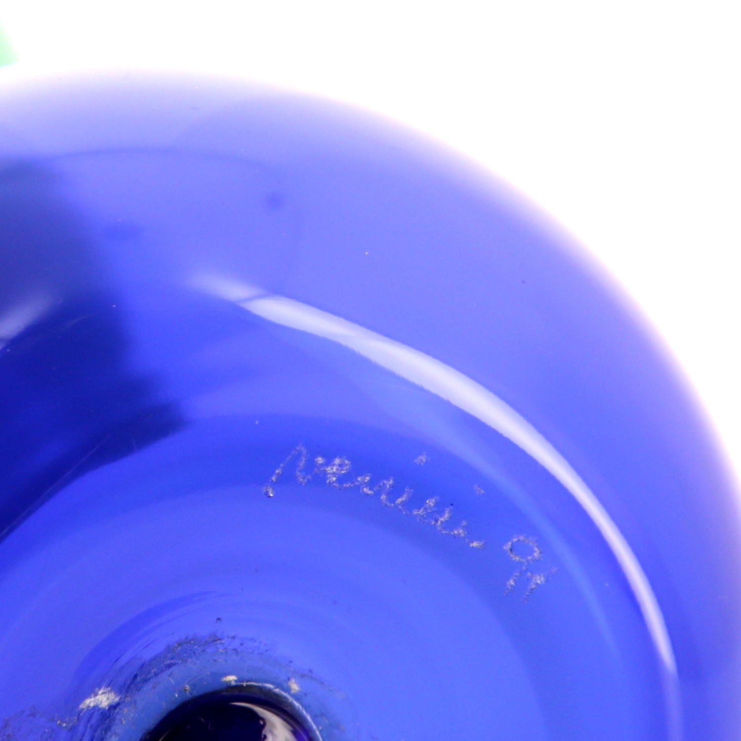 Fulvio Bianconi 
Paolo Venini, sablier “Clessidra” en verre de Murano, Manufacture de Venini, signé et daté, de 1991