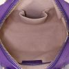 Bolso de mano en cuero violeta - Detail D3 thumbnail