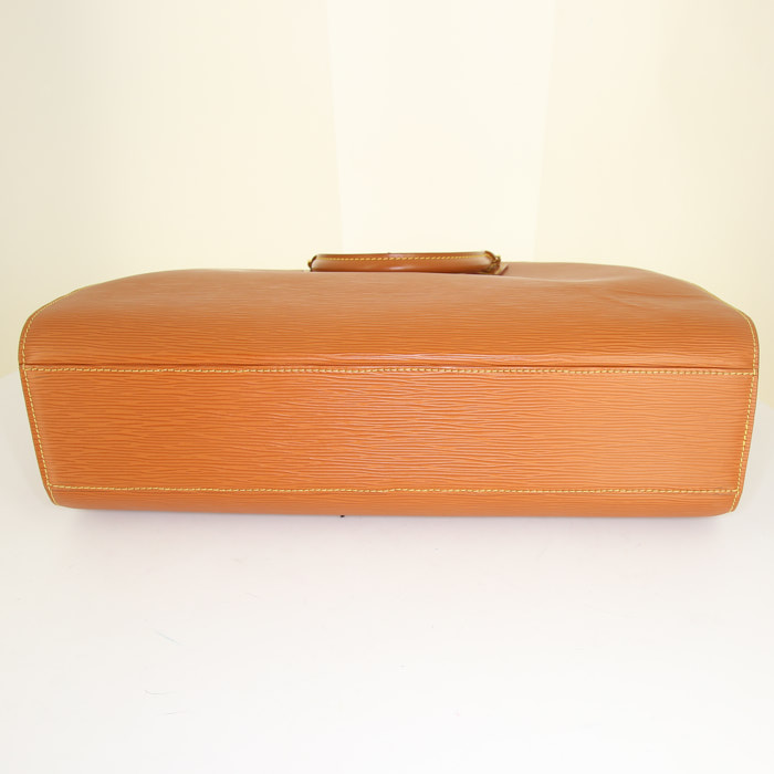 Borsa weekend Louis Vuitton Sorbonne in pelle Epi gold - Detail D4