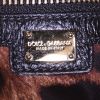 Dolce & Gabbana Sicily Soft handbag in black grained leather - Detail D4 thumbnail
