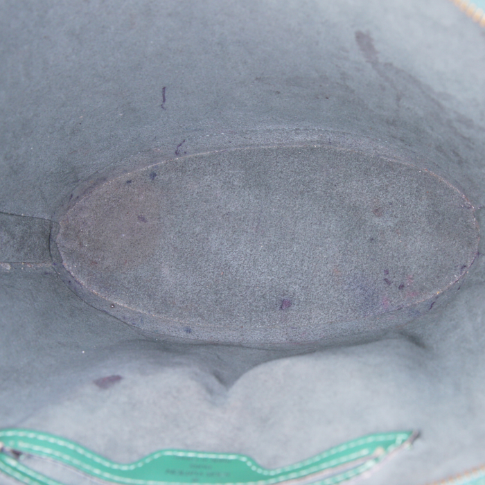 Shopping bag Louis Vuitton Saint Jacques modello piccolo in pelle Epi verde - Detail D2