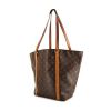 Shopping bag Louis Vuitton Flanerie in tela monogram marrone e pelle naturale - 00pp thumbnail