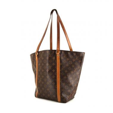 Louis Vuitton Flanerie shopping bag in brown monogram canvas and natural leather
