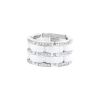 Flexible Chanel Ultra large model ring in white gold,  ceramic and diamonds - 00pp thumbnail
