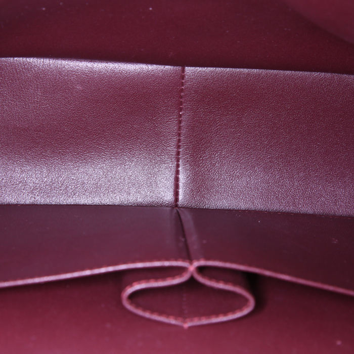 Borsa a tracolla Chanel Timeless jumbo in pelle martellata e trapuntata nera - Detail D3