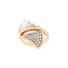 Bulgari Diva's Dream large model ring in pink gold,  mother of pearl and diamonds - 00pp thumbnail