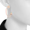 Piaget Possession hoop earrings in pink gold and diamonds - Detail D1 thumbnail