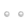 Orecchini a bottone Chopard Happy Diamonds Icon in oro bianco e diamanti - 00pp thumbnail