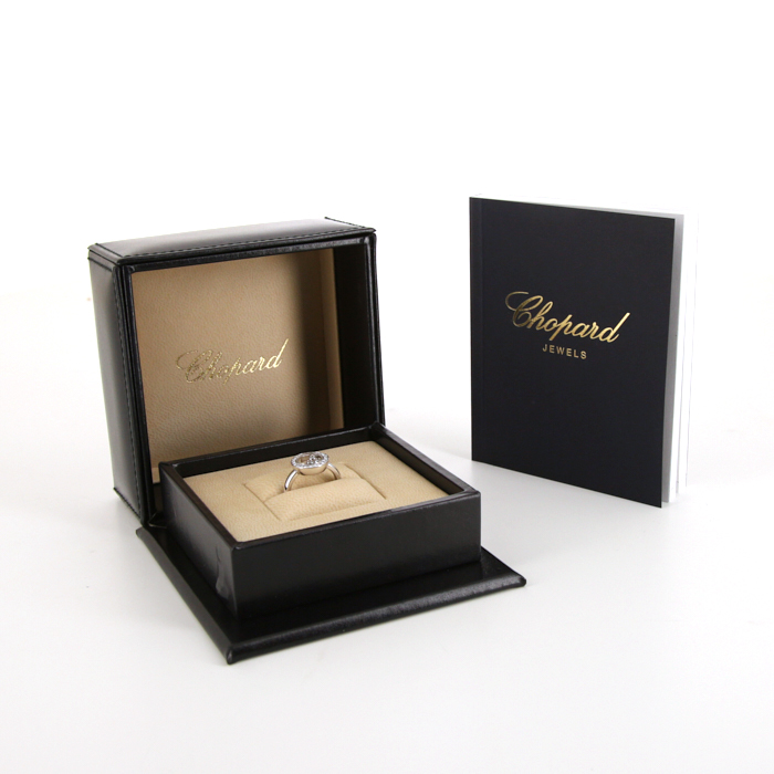 Bague Chopard Happy Diamonds en or blanc et diamants - Detail D2