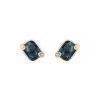 Pomellato Ritratto earrings in pink gold,  topaz and diamonds - 00pp thumbnail