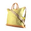 Louis Vuitton Polochon travel bag in yellow logo canvas and natural leather - 00pp thumbnail