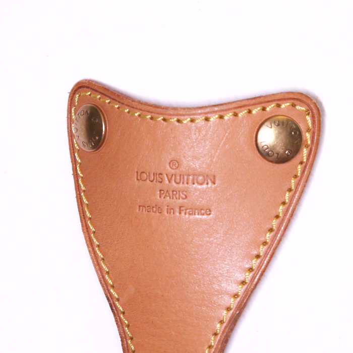 Bolso de fin de semana Louis Vuitton Keepall Editions Limitées en lona Monogram naranja - Detail D5