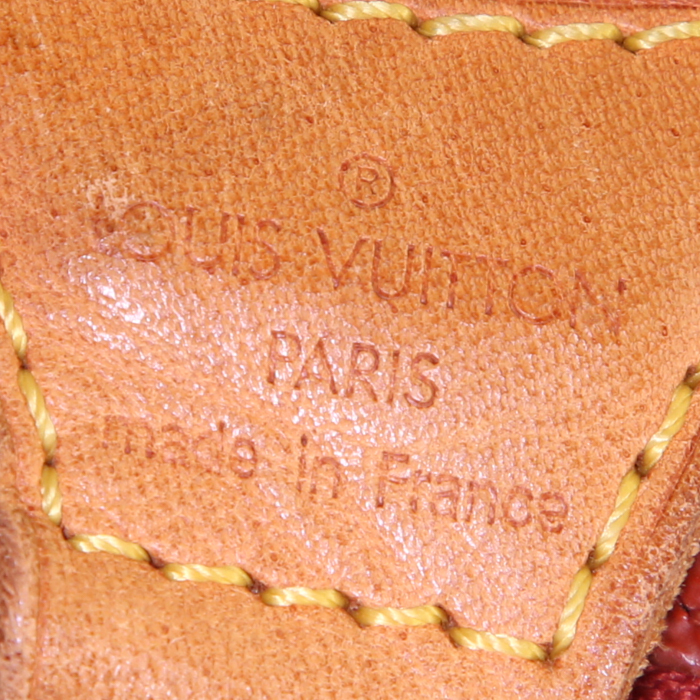 Bolso zurrón Louis Vuitton Limited Edition America's Cup Reporter en lona monogram roja - Detail D3
