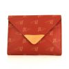 Louis Vuitton America's Cup pouch in red coated canvas and natural leather - 360 thumbnail
