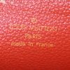 Pochette Louis Vuitton America's Cup en toile enduite rouge et cuir naturel - Detail D3 thumbnail