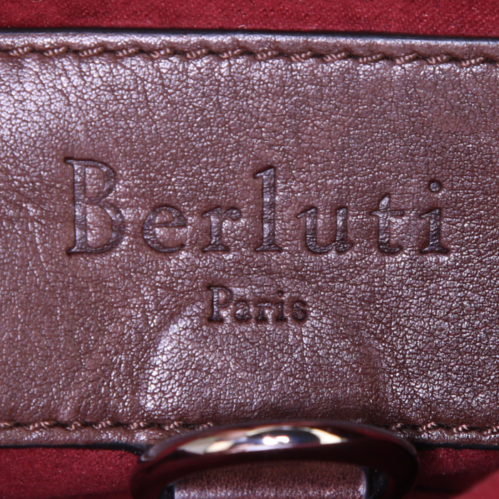 Berluti backpack in brown leather - Detail D3
