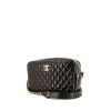Sac bandoulière Chanel Camera en cuir matelassé noir - 00pp thumbnail