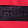 Burberry Cannon medium model clutch-belt in beige Haymarket canvas and black leather - Detail D3 thumbnail