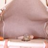 Mochila Hermès Herbag - Backpack en lona beige y cuero marrón - Detail D3 thumbnail