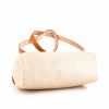 Zaino Hermès Herbag - Backpack in tela beige e pelle marrone - Detail D5 thumbnail