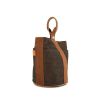 Shopping bag Hermès Sceau in tela marrone - 00pp thumbnail