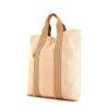Shopping bag Hermes Toto Bag - Shop Bag in tela arancione e bianca - 00pp thumbnail