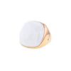 Pomellato Victoria large model ring in pink gold and cacholong - 00pp thumbnail