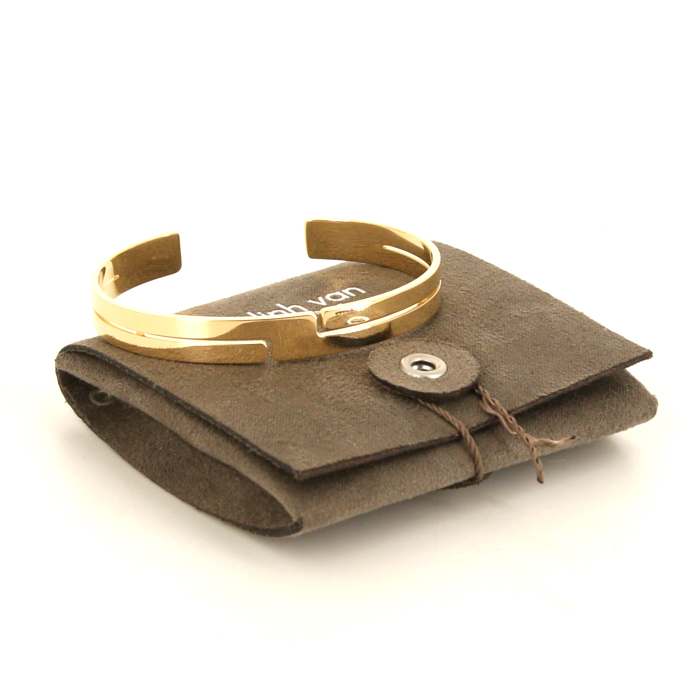Brazalete abierto Dinh Van Seventies en oro amarillo