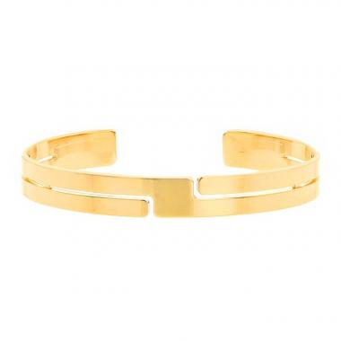 Brazalete abierto Dinh Van Seventies en oro amarillo