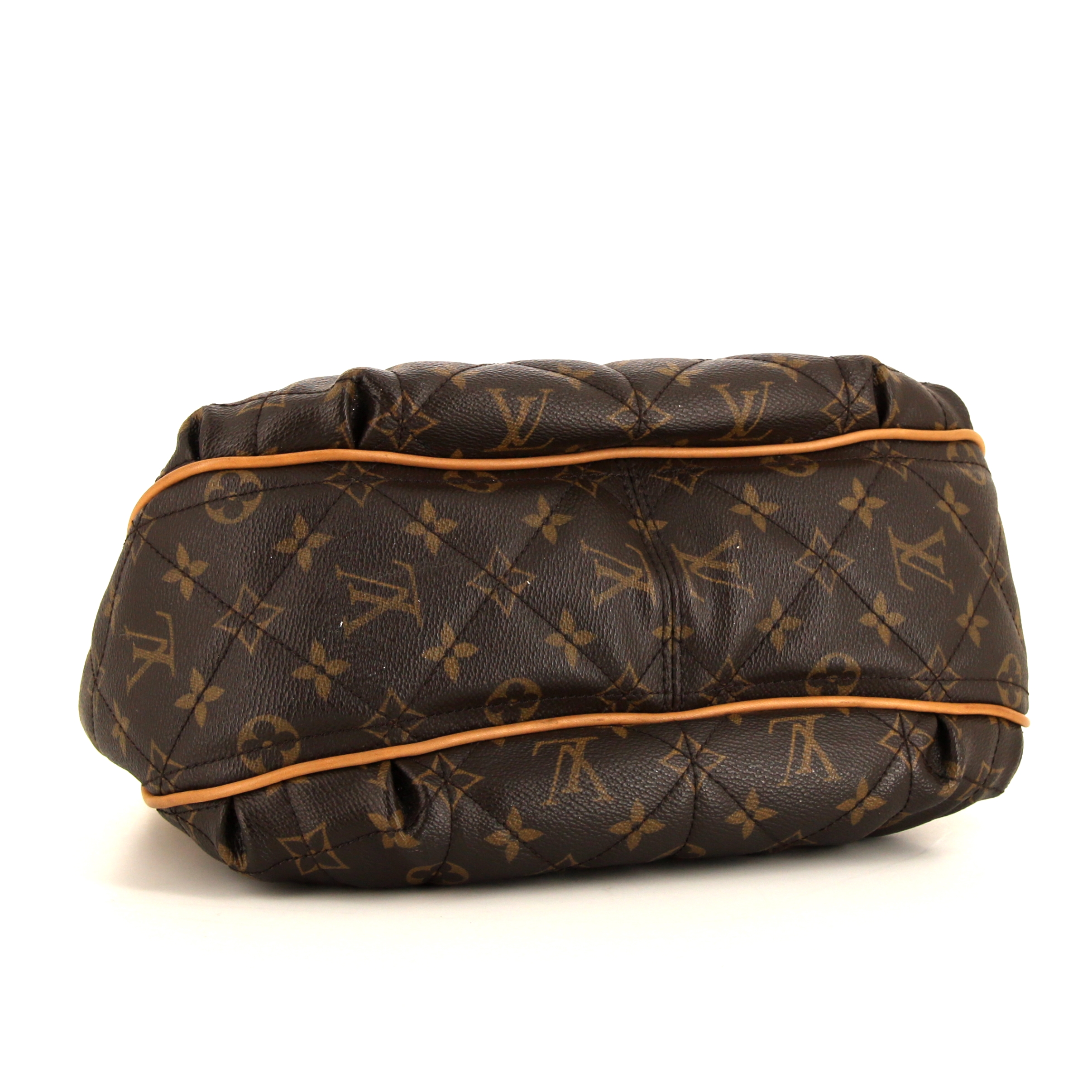Louis Vuitton Etoile City shoulder bag in brown monogram canvas and natural leather - Detail D4