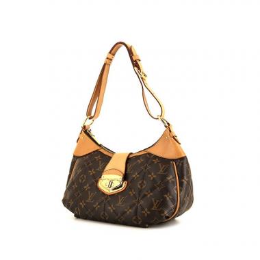 Sac porté épaule Louis Vuitton Etoile City en toile monogram marron et cuir naturel
