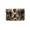 Saint Laurent Betty shoulder bag in black and yellow python and black leather - 360 thumbnail