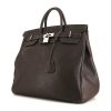 Hermes Haut à Courroies weekend bag in chocolate brown togo leather - 00pp thumbnail
