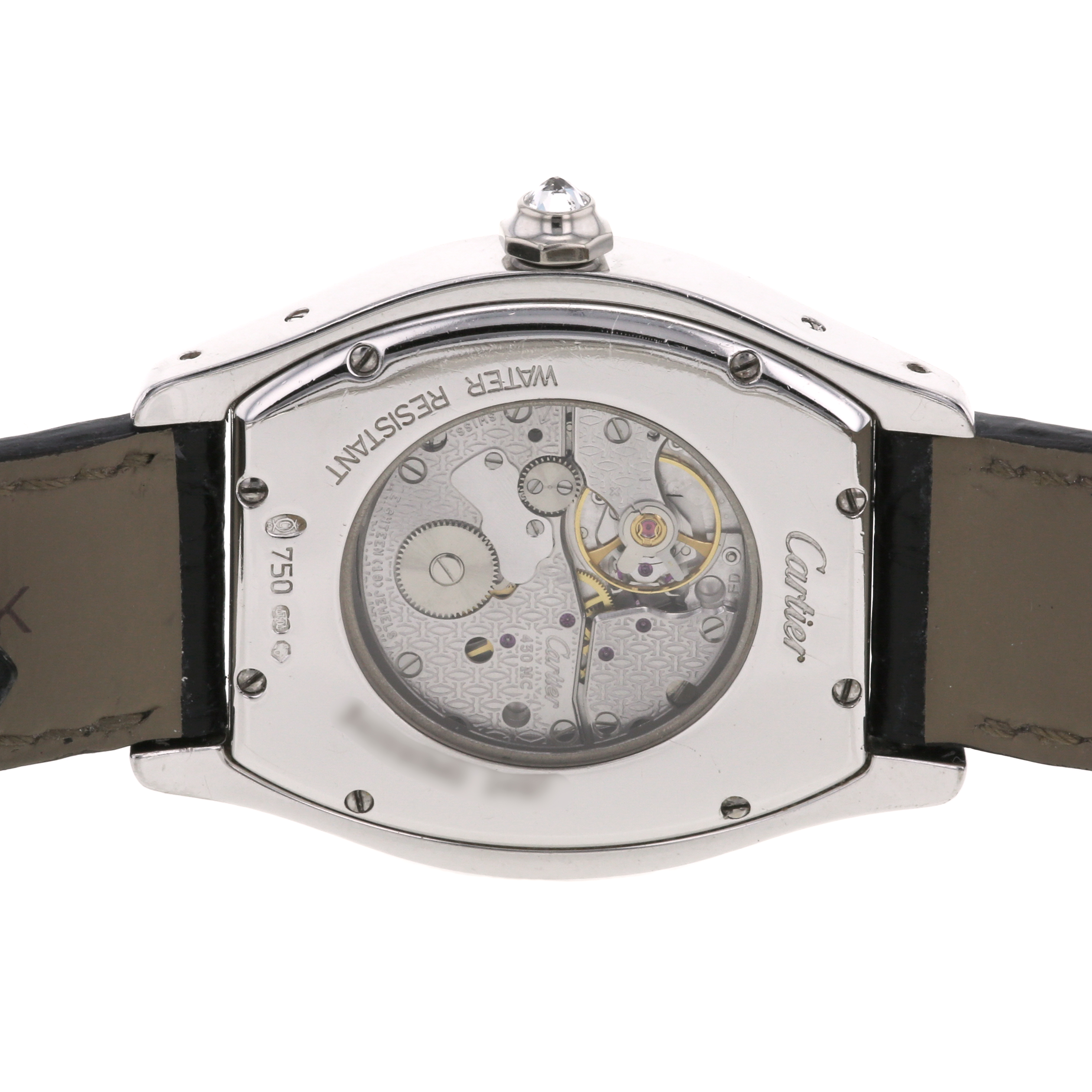 Orologio Cartier Tortue in oro bianco Ref :  2497 Circa  2000 - Detail D2