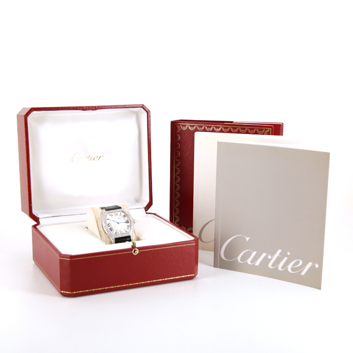 Orologio Cartier Tortue in oro bianco Ref :  2497 Circa  2000 - Detail D3