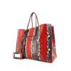 Balenciaga Papier A4 shopping bag in red, blue and white python - 00pp thumbnail