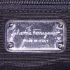 Salvatore Ferragamo Gancini shopping bag in black monogram patent leather - Detail D3 thumbnail