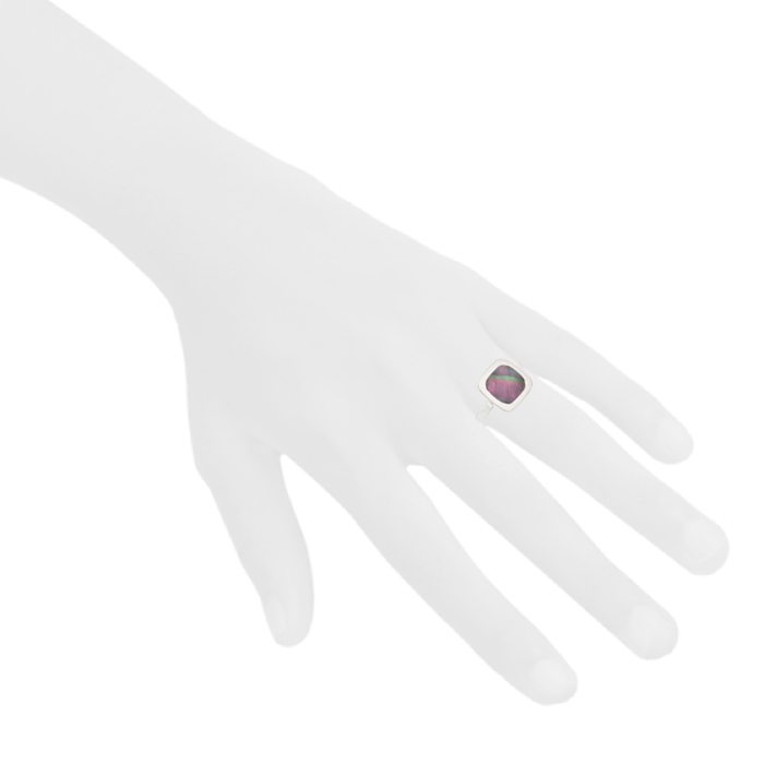 Dinh Van Impressions ring in white gold and mother of pearl - Detail D1