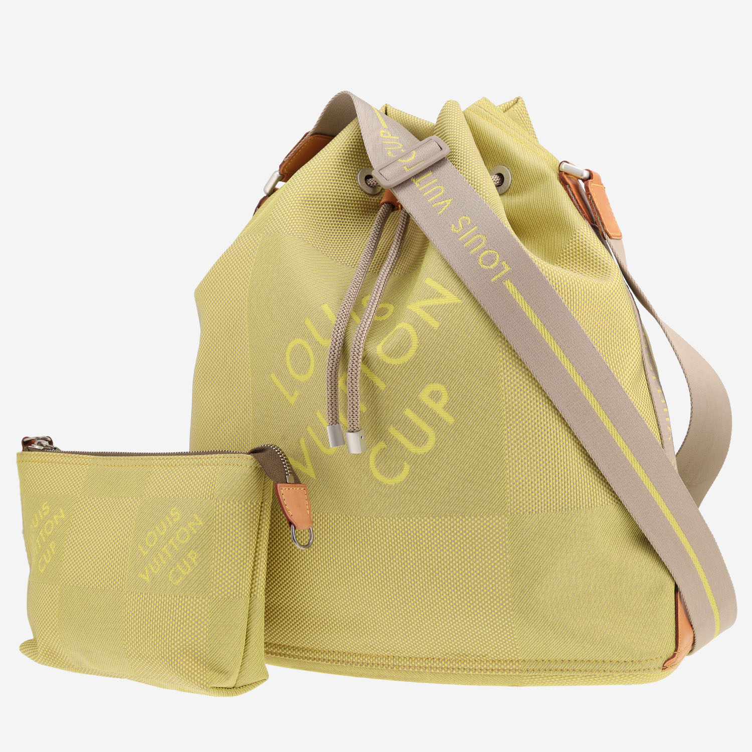 Louis Vuitton Limited Edition America's Cup shoulder bag in yellow logo canvas